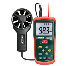 Extech AN200 CFM/CMM Mini Thermo-Anemometer with built-in InfraRed Thermometer Extech AN200 CFM/CMM Mini Thermo-Anemometer with built-in InfraRed Thermometer